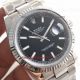 Copy Rolex Day-Date II 41mm SS Black  Dial Fluted Bezel Watch (4)_th.jpg